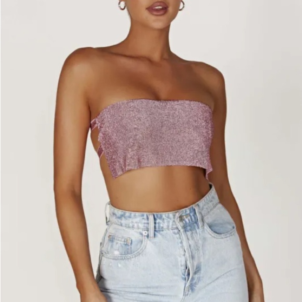 NWT Meshki Valerie Diamante Bandeau